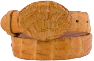 Kids Buttercup Western Cowboy Belt Crocodile Skin - Rodeo Buckle