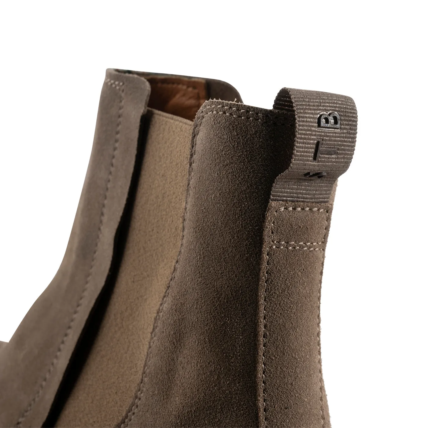 Kip chelsea boot suede - TAUPE