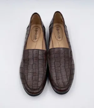 Margot Polished Gator in Brown by Life Stride