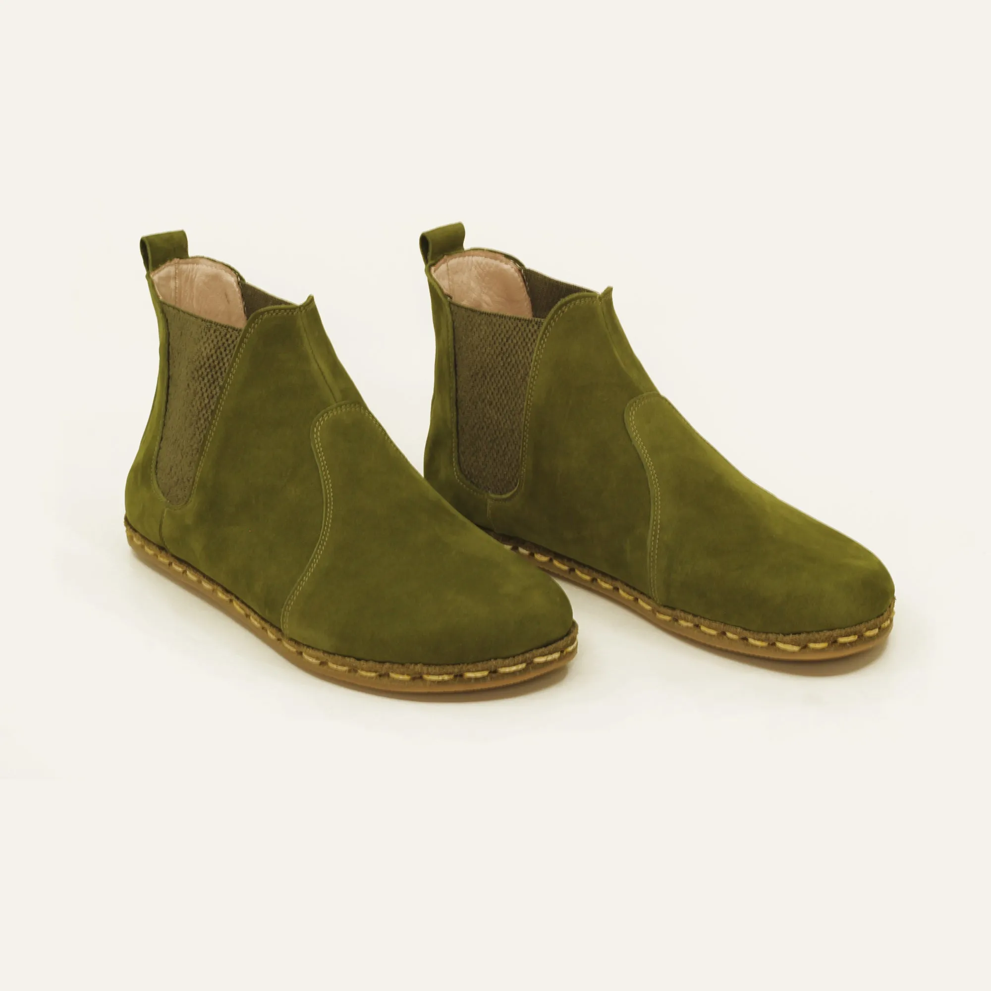 Men Chelsea Green Nubuck