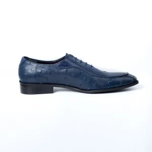 OSTRICH & CROCODILE LEATHER DERBY SHOES