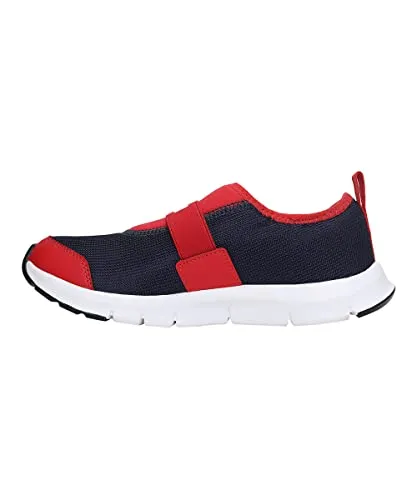 Puma unisex-child Flex JR Peacoat-High Risk Red-Puma White Running Shoe- 4 UK (37459802 )