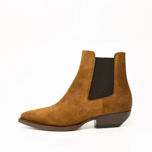 Saint Laurent Brown Chelsea Boots 37