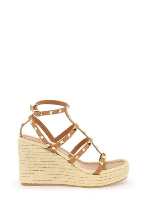 Valentino Garavani Rockstud Wedge Espadrilles (Size - 40)