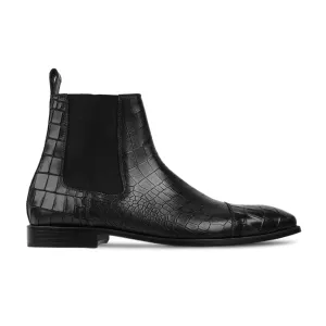 Wiltz - Black Calf Leather Chelsea Boot